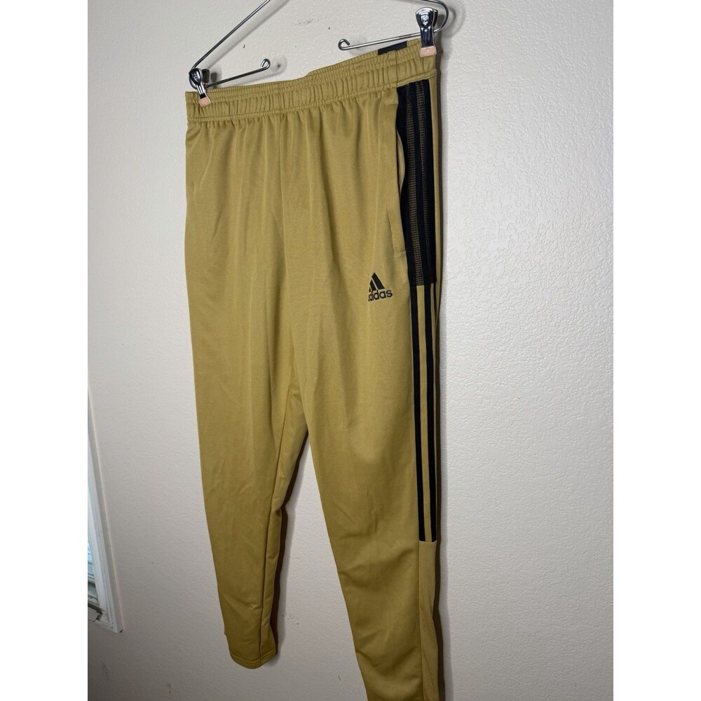 Adidas Mens Joggers Track pants Adidas tiro pants Sz M Gold Soccer Football - Picture 6 of 14
